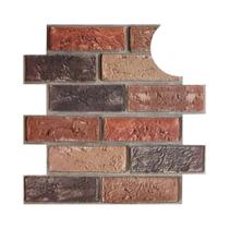 Painéis De Parede Adesivos 3D De Tijolo Falso Impermeáveis 10-20 Peças Fácil Instalação PVC