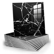 Painéis de Parede Chejiaye Mármore Preto 30x30 cm Impermeáveis 10 peças Painéis de Parede Chejiaye Mármore Preto 30x30 cm Impermeáveis 10 peças