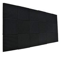 Painéis de parede de absorção de som Acoustic Wedge Studio Foam, pacote com 24