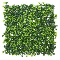Painéis de parede de buxo verde artificial Vickerman, pacote com 4, 25 cm Painéis de parede de buxo verde artificial Vickerman, pacote com 4, 25 cm