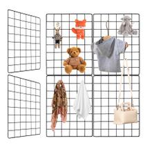 Painéis de parede Grid WELLCO, pacote com 8, 40x30cm para exibição de varejo