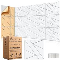 Painéis de parede insonorizados BSHEAD 30x30x1,2 cm Cinza 50 unidades