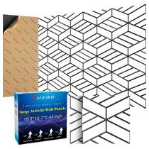 Painéis de parede insonorizados BSHEAD, pacote com 8, 40x40x1,1 cm, 0,9 kg/m³