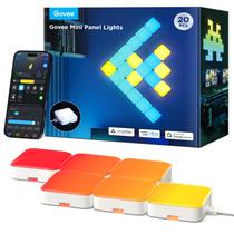 Painéis de Parede LED Govee RGBIC - Kit com 20 Unidades Painéis de Parede LED Govee RGBIC - Kit com 20 Unidades