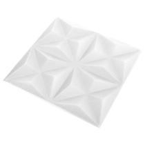 Painéis de parede vidaXL 3D Origami White 19,7x19,7 cm XPS Foam