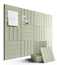 Painéis Modulares de Feltro Fluxynara 12 Unidades 30x30 cm Verde Sálvia Painéis Modulares de Feltro Fluxynara 12 Unidades 30x30 cm Verde Sálvia