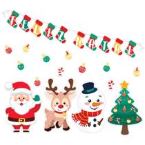 Painéis natalinos EVA piffer KIT 25 unidades faixa painel papai noel rena árvore faixa Painéis natalinos EVA piffer KIT 25 unidades faixa painel papai noel rena árvore faixa