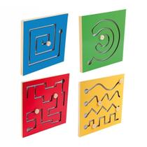 Painéis Psicomotores kit com 4 unidades em Madeira