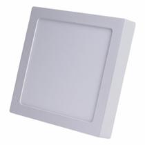 Painel 12W LED Quadrado Sobrepor 17x17 3500K Branco Quente Bivolt - LED Force