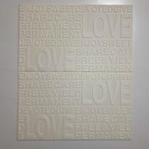 Painel 3d auto adesivo em espuma 700x700mm kit 25pçs