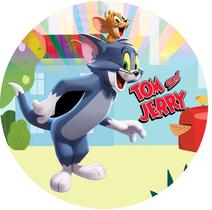 Painel 3D Tom & Jerry Tecido Sublimado com Elástico