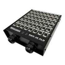 Painel 48 Furos Xlr Com Conectores 2 Saídas Wireconex F108