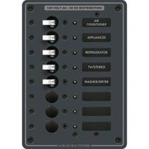 Painel AC Blue Sea Systems 8059 8 posições bege