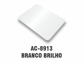 Painel ACM Branco Brilho - 1.220x5.000mm, 3mm, c/ paredes de 0,21mm nas 2 faces.