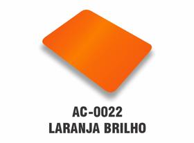 Painel ACM Laranja Brilho - 1.220x5.000mm, 3mm, c/ paredes de 0,21mm nas 2 faces.