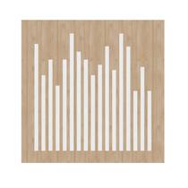Painel Acústico Absorvedor Decorativo 60x60 Hélix Tower Maestra Acústica Cor:Carvalho Painel Acústico Absorvedor Decorativo 60x60 Hélix Tower Maestra Acústica Cor:Carvalho