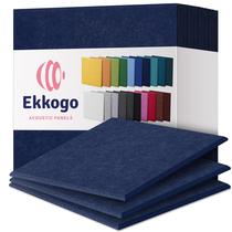 Painel acústico Ekkogo, pacote com 12 painéis acústicos, à prova de som, 30x30x1cm azul jeans Painel acústico Ekkogo, pacote com 12 painéis acústicos, à prova de som, 30x30x1cm azul jeans
