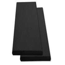 Painel acústico Tönnen Black Fiberglass, pacote com 2 unidades, 36x13x5cm