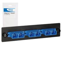 Painel adaptador de fibra óptica ICC SC-SC monomodo de 6 fibras Painel adaptador de fibra óptica ICC SC-SC monomodo de 6 fibras