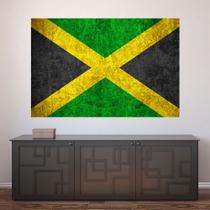 Painel Adesivo de Parede - Bandeira Jamaica - 1024pnm