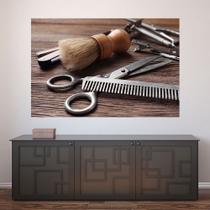 Painel Adesivo de Parede - Barbearia - Barber Shop - 1105pnp