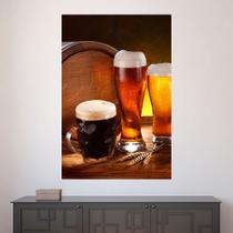 Painel Adesivo de Parede - Cerveja - Bar - 1495pnm