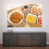 Painel Adesivo de Parede - Comida Brasileira - Acarajé - Restaurante - 1791pnm