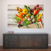 Painel Adesivo de Parede - Comida Saudável - Restaurante - 1807pnp