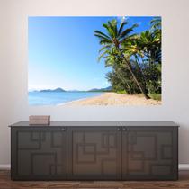 Painel Adesivo de Parede - Coqueiros - Praia - 1035pnm Painel Adesivo de Parede - Coqueiros - Praia - 1035pnm