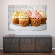 Painel Adesivo de Parede - Cupcakes - Confeitaria - 1163pnm