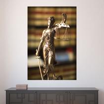Painel Adesivo de Parede - Estátua Deusa da Justiça - Direito - 1499png