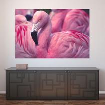 Painel Adesivo de Parede - Flamingos - Animais - 1693pnm