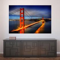 Painel Adesivo de Parede - Golden Gate Bridge - 364pnm