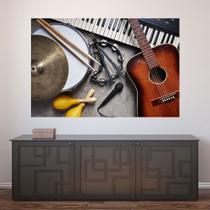 Painel Adesivo de Parede - Instrumentos Musicais - Música - 1176pnm