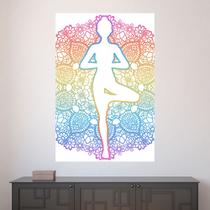 Painel Adesivo de Parede - Ioga - Mandala - 1638pnm