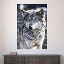 Painel Adesivo de Parede - Lobo - Animais - 1425png