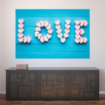 Painel Adesivo de Parede - Love - Amor - 885pnm - Allodi