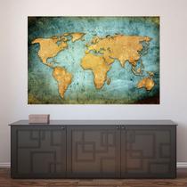 Painel Adesivo de Parede - Mapa Mundi - 701pnp Painel Adesivo de Parede - Mapa Mundi - 701pnp