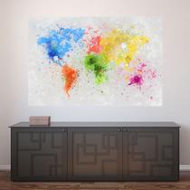 Painel Adesivo de Parede - Mapa Mundi - Mundo - 1667pnp - Allodi