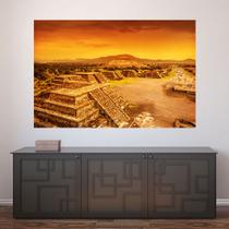 Painel Adesivo de Parede - Pirâmides - 666pnm Painel Adesivo de Parede - Pirâmides - 666pnm