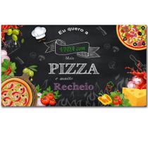 Painel Adesivo de Parede Pizza - Comércio - Comida - TXM print adesivos