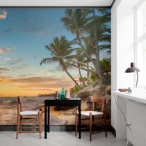 Painel Adesivo Papel de Parede Praia Sol N012192 3,00X2,90M