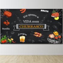 Painel Adesivo Parede Cozinha Comida Área gourmet Restaurante- Churrasco - TXM print adesivos