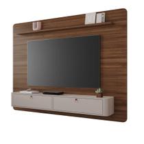 Painel Arcos Para TV Até 65" e 2 Portas Básculas Jcm Cor:Avelã/OFF