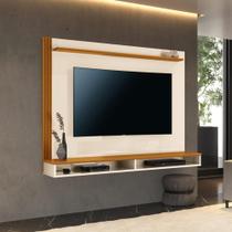 Painel até 65" Davos Off White/Cedro