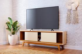 Painel Atlas para TV de até 70 polegadas - Cinamomo Off White - Madetec Painel Atlas para TV de até 70 polegadas - Cinamomo Off White - Madetec