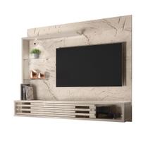 Painel Bancada Para Tv Até 50 Polegadas Led 2 Portas Suspensa Frizz Select Calacata Off White - Madetec