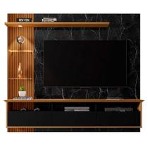 Painel Bancada Para Tv Até 60" Preto Fosco/cinamomo/nero