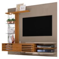Painel Bancada Suspensa Para TV 55 Pol. Frizz Supreme Fendi/Naturale - Madetec Painel Bancada Suspensa Para TV 55 Pol. Frizz Supreme Fendi/Naturale - Madetec