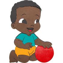 Painel Bebê Negro com Bola E.V.A - Grintoy